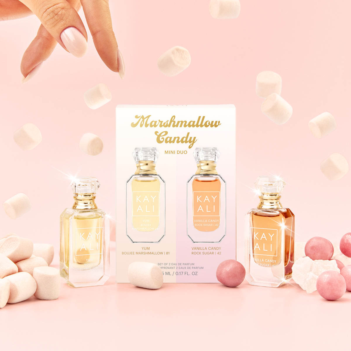 KAYALI Marshmallow Candy Mini Duo (2x5ml) | Travel Perfume Set 