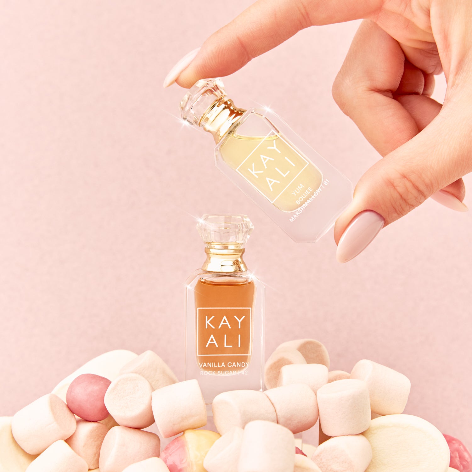 ＊U　キャンディ様│モイス１ ＆ ナリッシュ１＋エマルジョン KAYALI Marshmallow Candy Mini Duo (2x5ml) | Travel Perfume Set