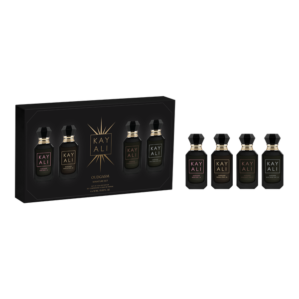 KAYALI OUDGASM ミニ香水セット 4本入り KAYALI Oudgasm Miniature Set | 4x10ml Oud Perfume Set – KAYALI US